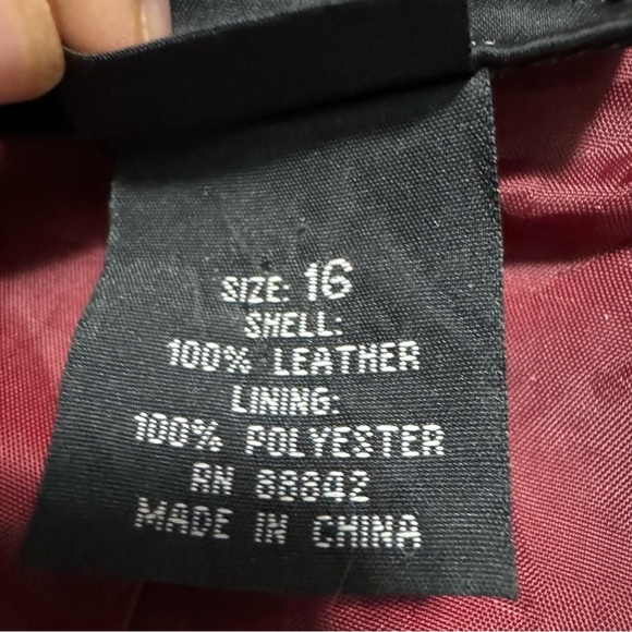 Metrostyle Women’s Red Jacket size 16 Button Up Vintage - Picture 6 of 7